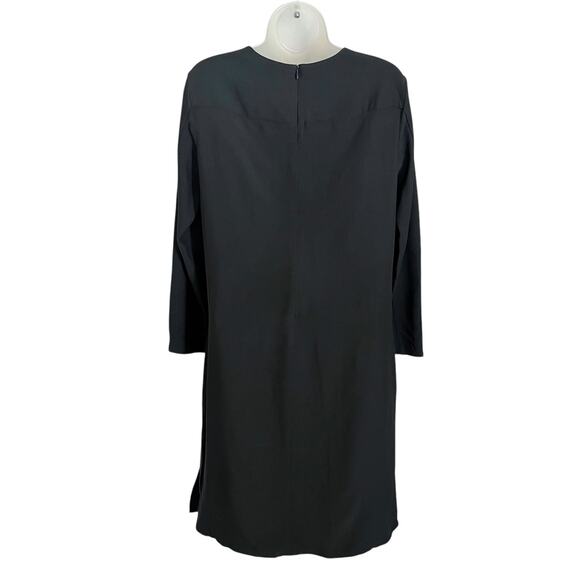 Akris Punto Navy Blue Scallop Wave Cutout Knee-Length Shift Dress - Picture 3 of 10